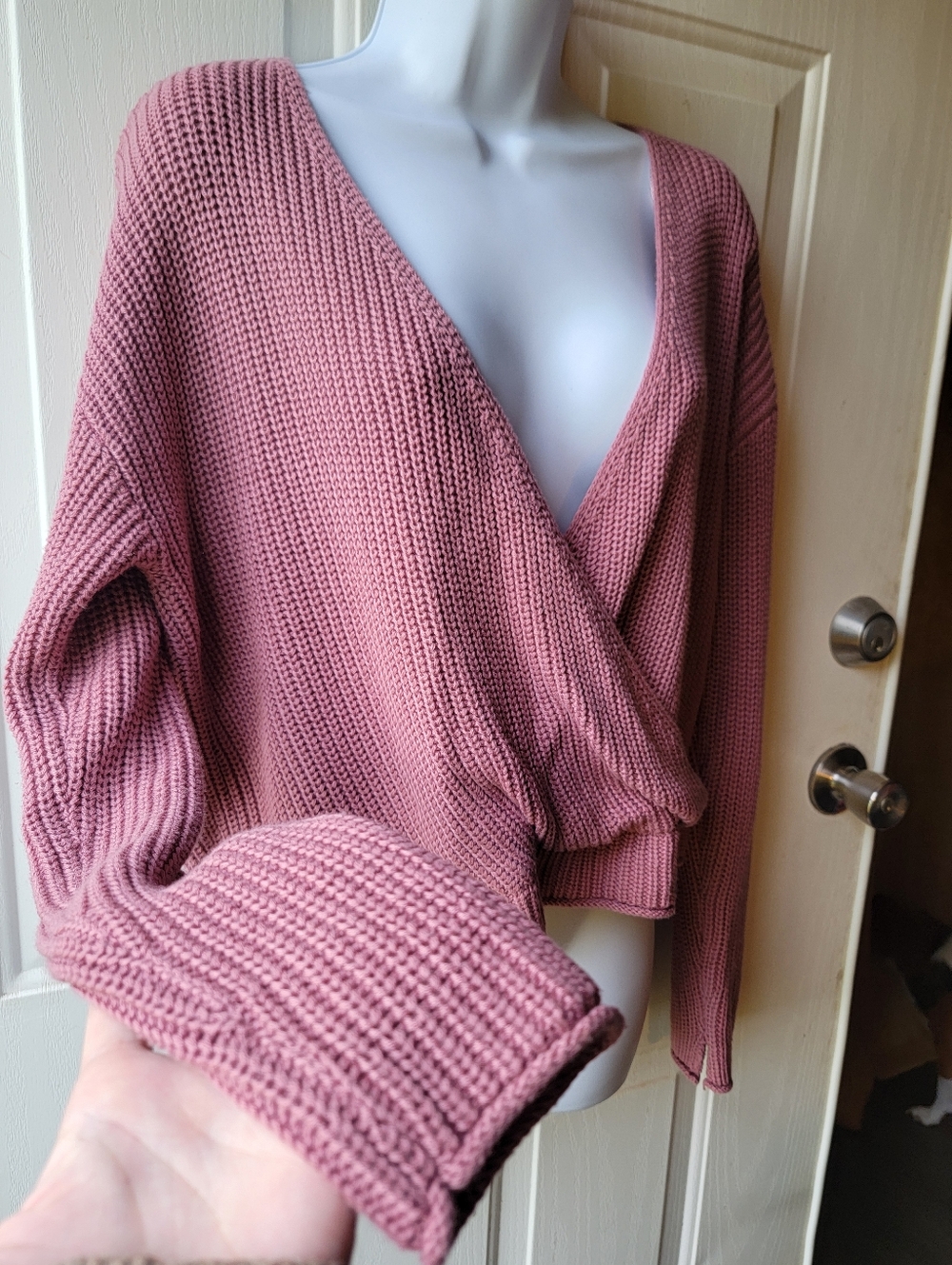 Moon And Madison Mauve Pink Oversized Comfy Sweater Size Medium